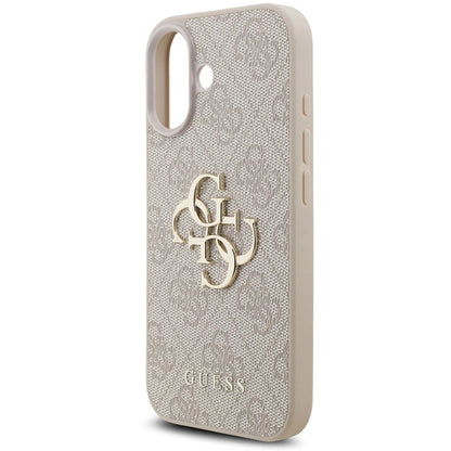 Funda para Apple iPhone 17, Guess, 4G Classic Logo con Correa, Rosa