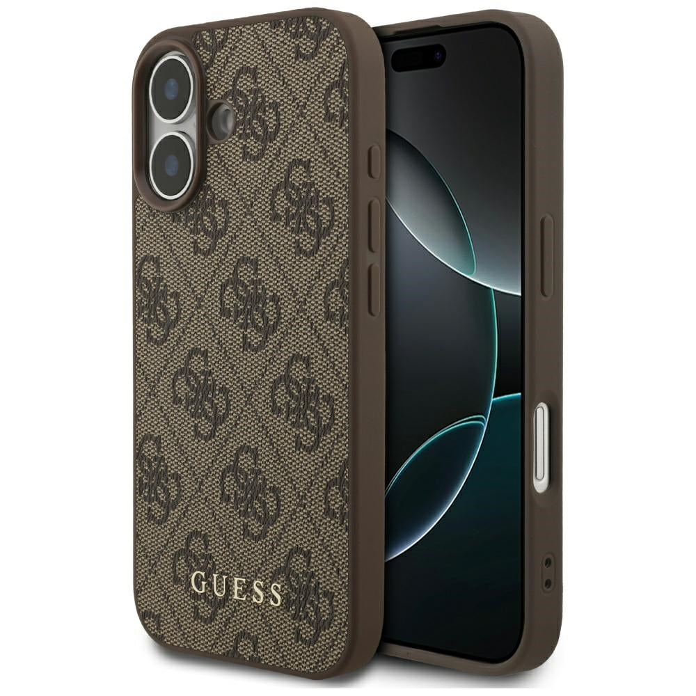 Funda para Apple iPhone 17, Guess, 4G Classic, Marrón