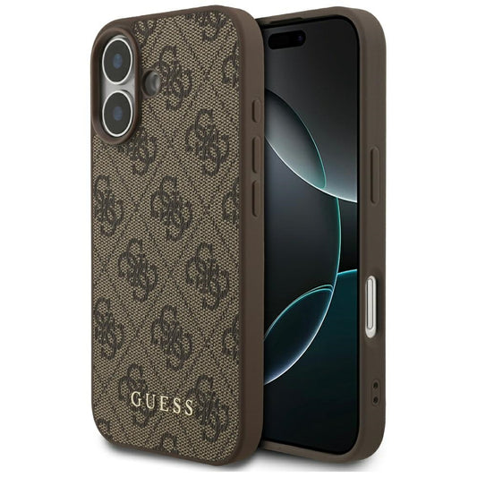 Funda para Apple iPhone 17, Guess, 4G Classic, Marrón