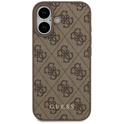 Funda para Apple iPhone 17, Guess, 4G Classic, Marrón