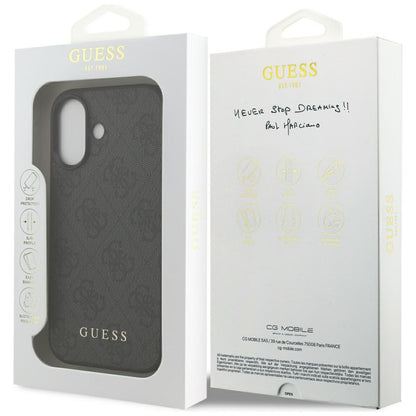 Funda para Apple iPhone 17, Guess, 4G Classic, Negra