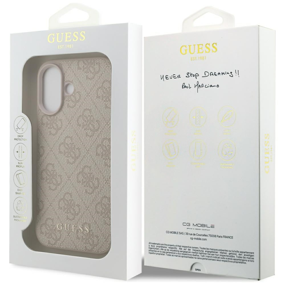 Funda para Apple iPhone 17, Guess, 4G Classic, Rosa