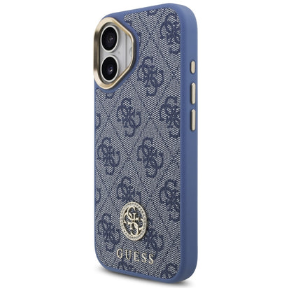 Funda para Apple iPhone 17, Guess, 4G Strass Logo, Azul.