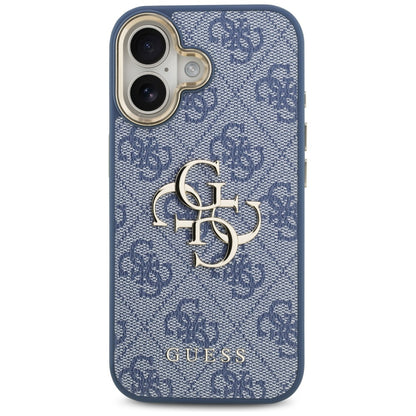 Funda para Apple iPhone 17, Guess, Big 4G Logo Classic, Azul Dorado