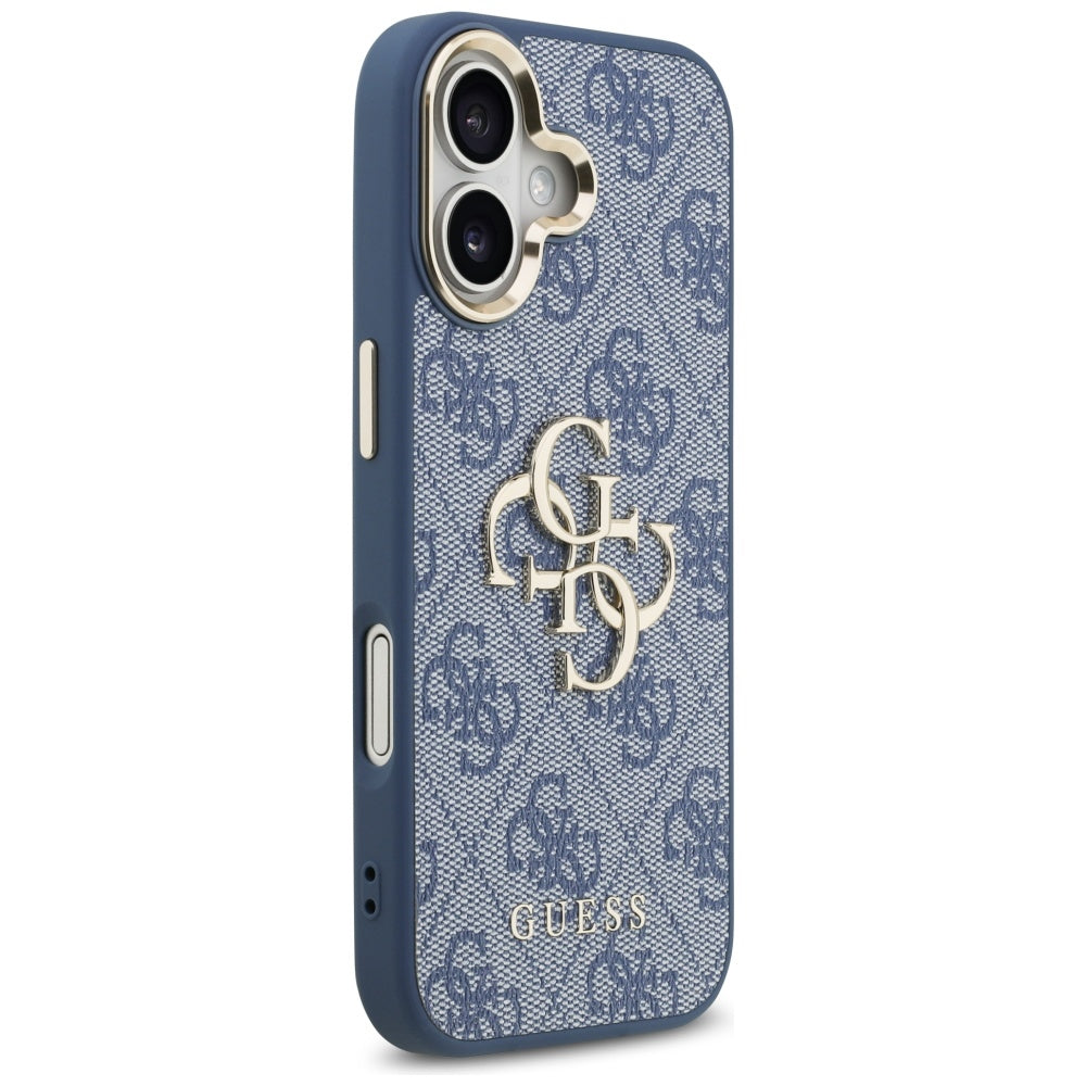 Funda para Apple iPhone 17, Guess, Big 4G Logo Classic, Azul Dorado