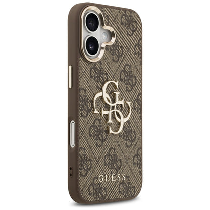 Funda para Apple iPhone 17, Guess, Big 4G Logo Classic, Marrón Dorado