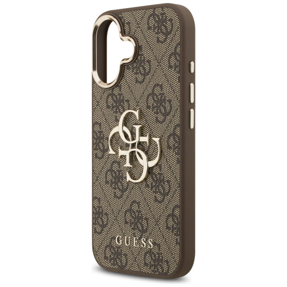 Funda para Apple iPhone 17, Guess, Big 4G Logo Classic, Marrón Dorado