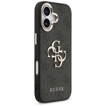 Funda para Apple iPhone 17, Guess, Big 4G Logo Classic, Negra Dorada