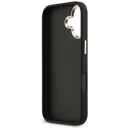 Funda para Apple iPhone 17, Guess, Big 4G Logo Classic, Negra Dorada