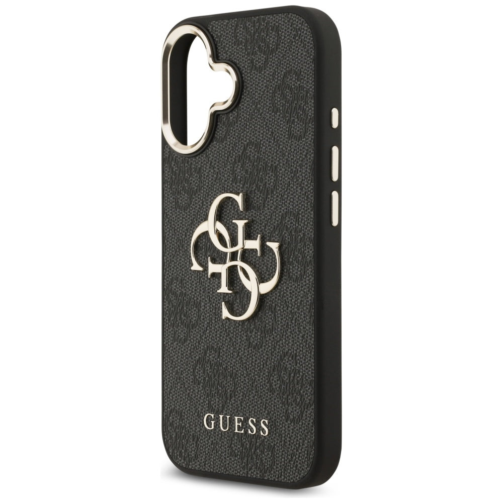Funda para Apple iPhone 17, Guess, Big 4G Logo Classic, Negra Dorada