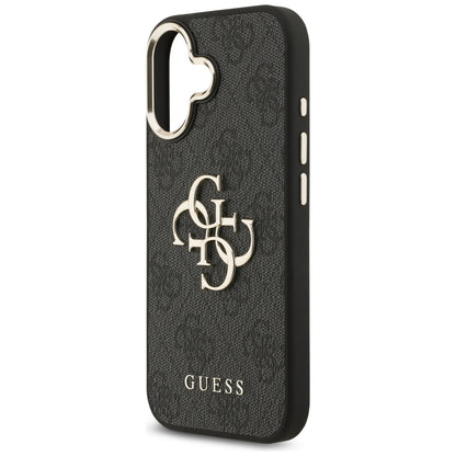 Funda para Apple iPhone 17, Guess, Big 4G Logo Classic, Negra Dorada