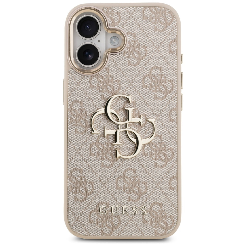 Funda para Apple iPhone 17, Guess, Big 4G Logo Classic, Rosa Dorado