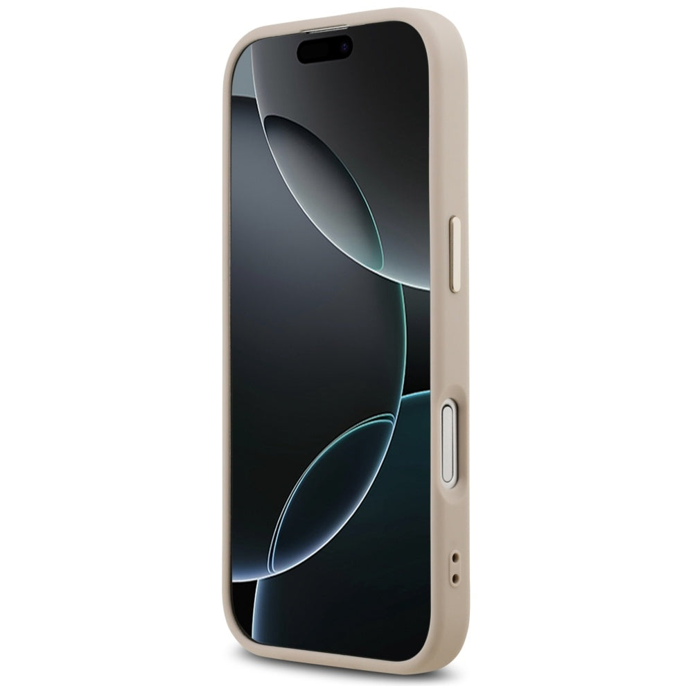Funda para Apple iPhone 17, Guess, Big 4G Logo Classic, Rosa Dorado