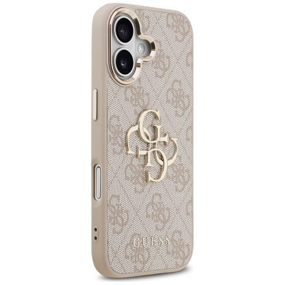 Funda para Apple iPhone 17, Guess, Big 4G Logo Classic, Rosa Dorado