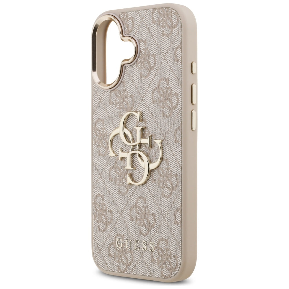Funda para Apple iPhone 17, Guess, Big 4G Logo Classic, Rosa Dorado