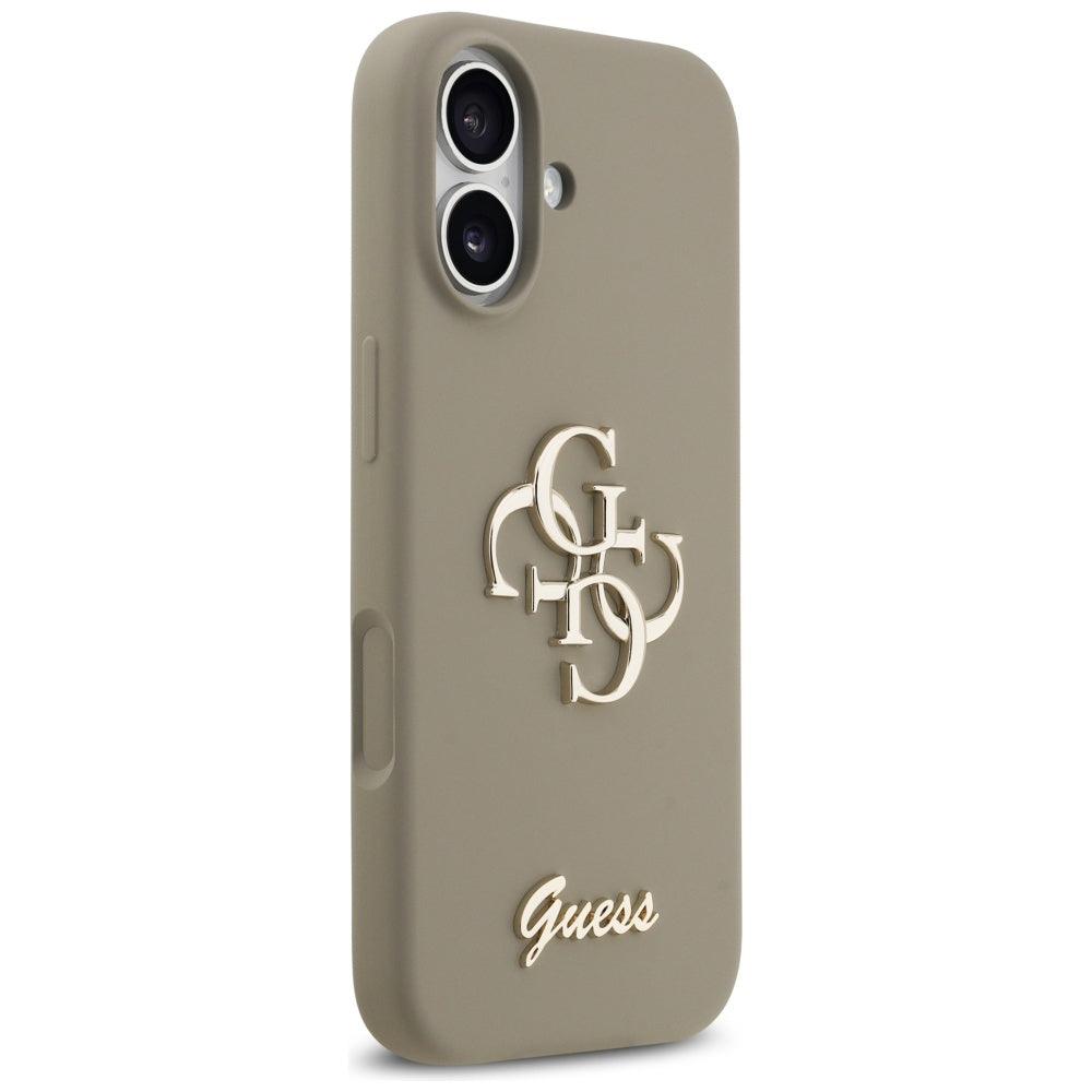 Funda para Apple iPhone 17, Guess, Big 4G Script, Marrón