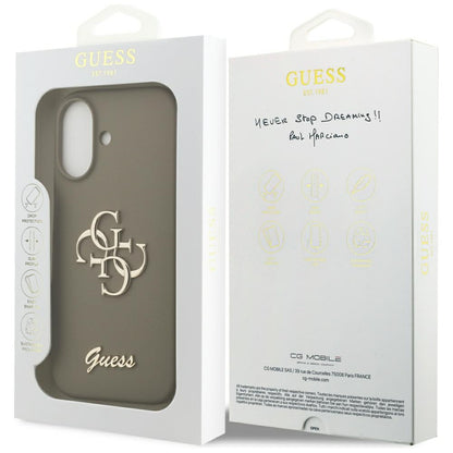 Funda para Apple iPhone 17, Guess, Big 4G Script, Marrón