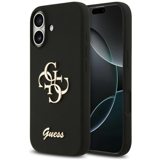 Funda para Apple iPhone 17, Guess, Big 4G Script, Negra