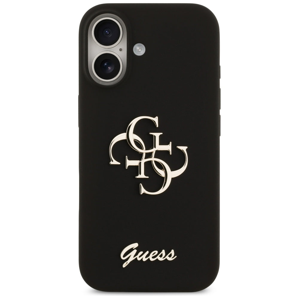 Funda para Apple iPhone 17, Guess, Big 4G Script, Negra