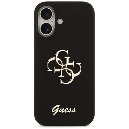 Funda para Apple iPhone 17, Guess, Big 4G Script, Negra