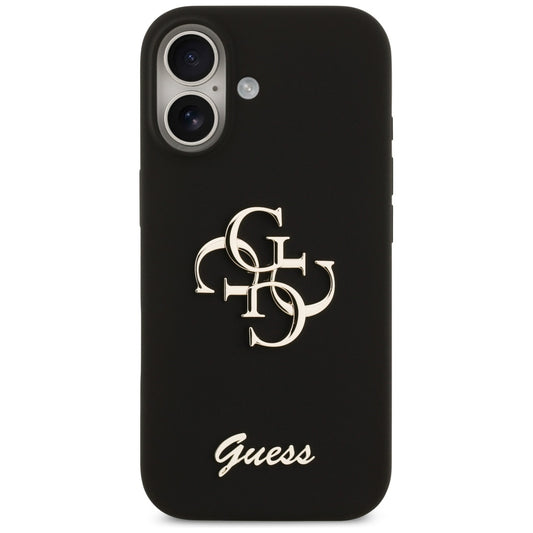 Funda para Apple iPhone 17, Guess, Big 4G Script, Negra