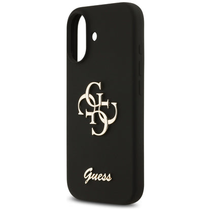 Funda para Apple iPhone 17, Guess, Big 4G Script, Negra