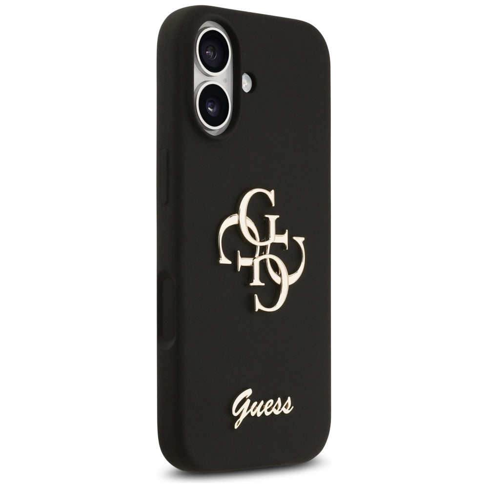 Funda para Apple iPhone 17, Guess, Big 4G Script, Negra