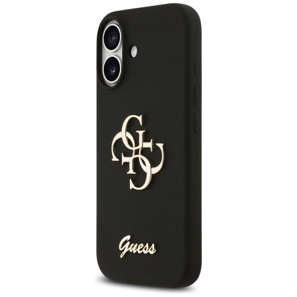 Funda para Apple iPhone 17, Guess, Big 4G Script, Negra