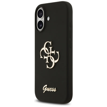 Funda para Apple iPhone 17, Guess, Big 4G Script, Negra
