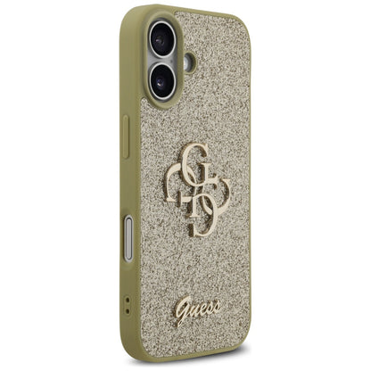 Funda para Apple iPhone 17, Guess, Fixed Glitter Big 4G, Dorada