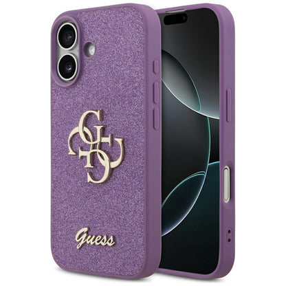 Funda para Apple iPhone 17, Guess, Fixed Glitter Big 4G, Morado