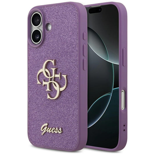 Funda para Apple iPhone 17, Guess, Fixed Glitter Big 4G, Morado