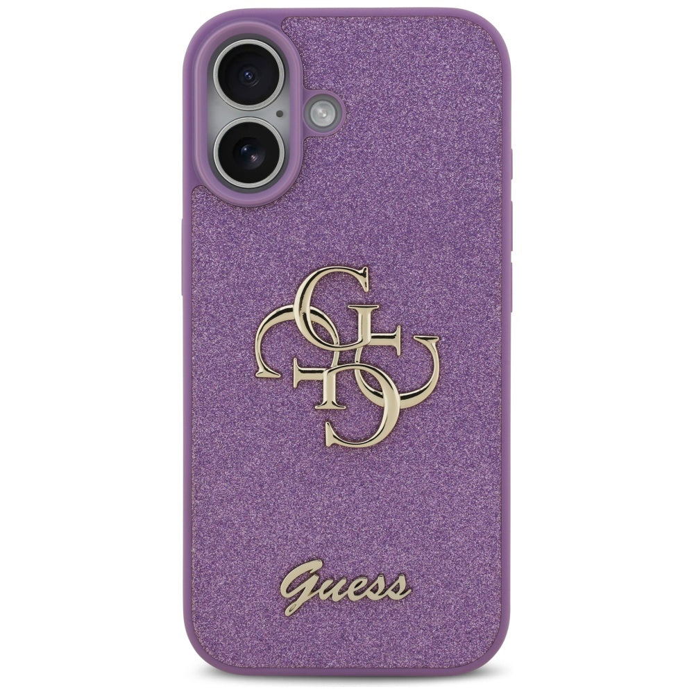 Funda para Apple iPhone 17, Guess, Fixed Glitter Big 4G, Morado