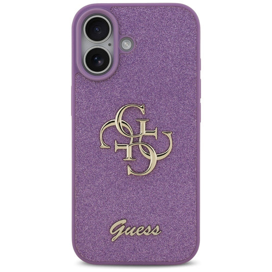 Funda para Apple iPhone 17, Guess, Fixed Glitter Big 4G, Morado