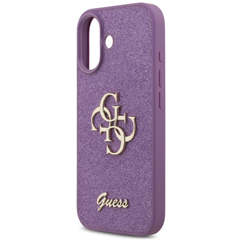 Funda para Apple iPhone 17, Guess, Fixed Glitter Big 4G, Morado