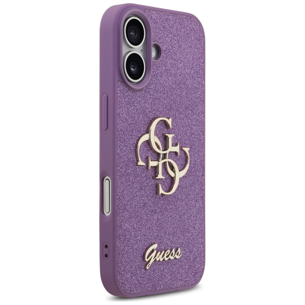 Funda para Apple iPhone 17, Guess, Fixed Glitter Big 4G, Morado