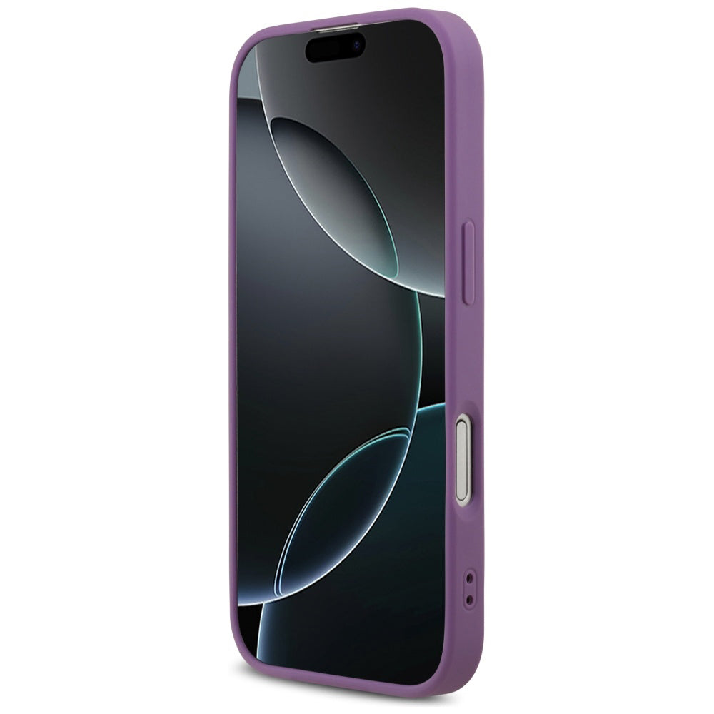 Funda para Apple iPhone 17, Guess, Fixed Glitter Big 4G, Morado