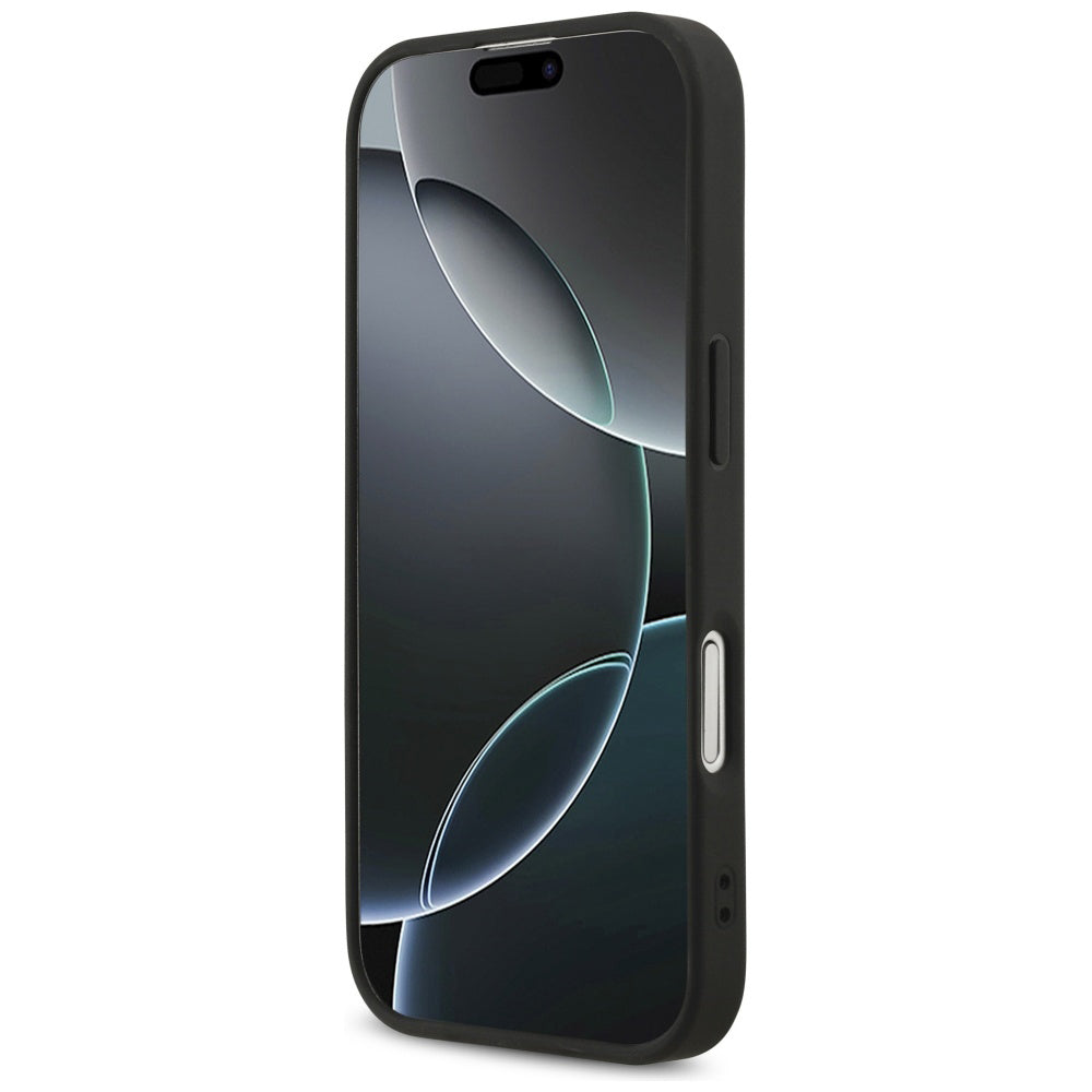 Funda para Apple iPhone 17, Guess, Fixed Glitter Big 4G, Negra