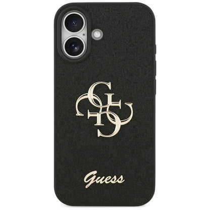 Funda para Apple iPhone 17, Guess, Fixed Glitter Big 4G, Negra