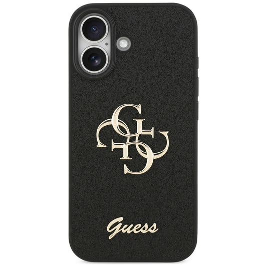 Funda para Apple iPhone 17, Guess, Fixed Glitter Big 4G, Negra