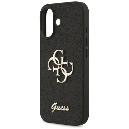 Funda para Apple iPhone 17, Guess, Fixed Glitter Big 4G, Negra
