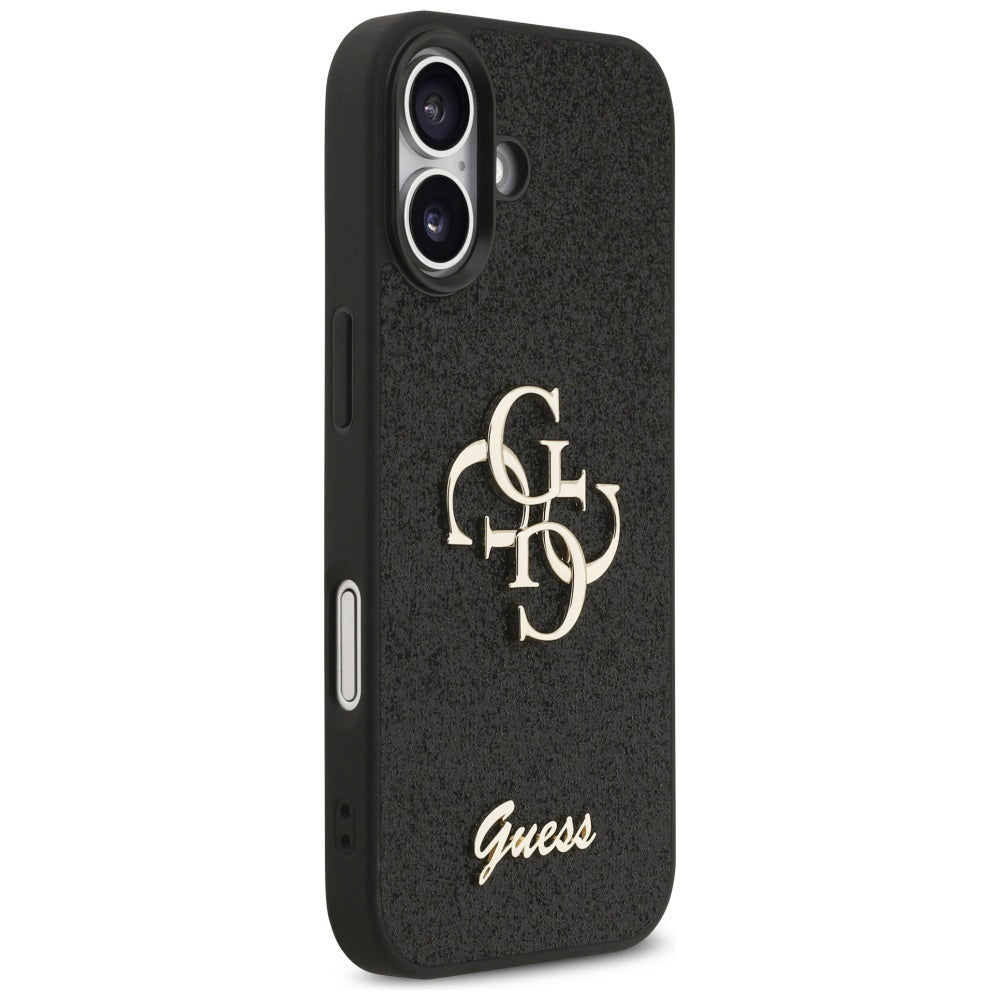 Funda para Apple iPhone 17, Guess, Fixed Glitter Big 4G, Negra