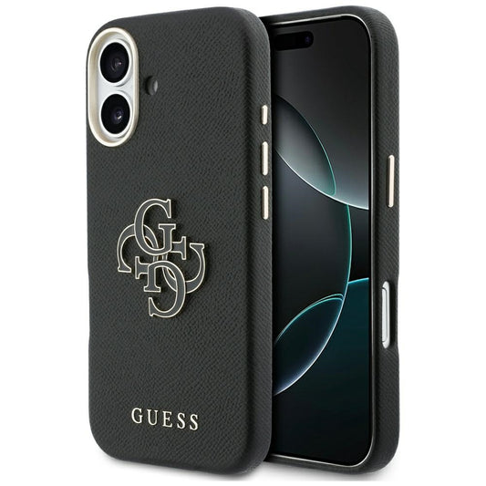 Funda para Apple iPhone 17, Guess, Resin Logo, Negra