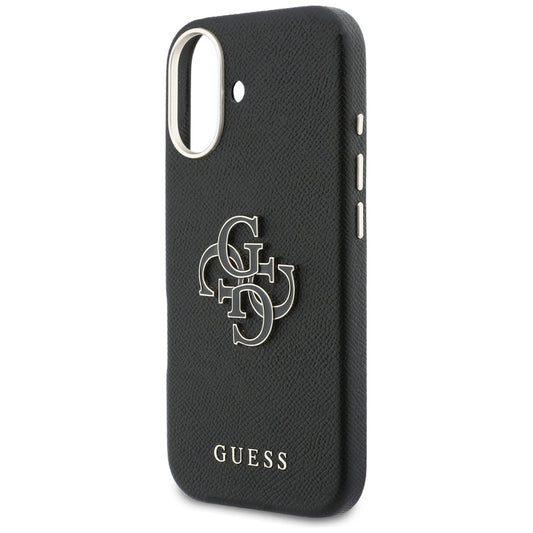 Funda para Apple iPhone 17, Guess, Resin Logo, Negra