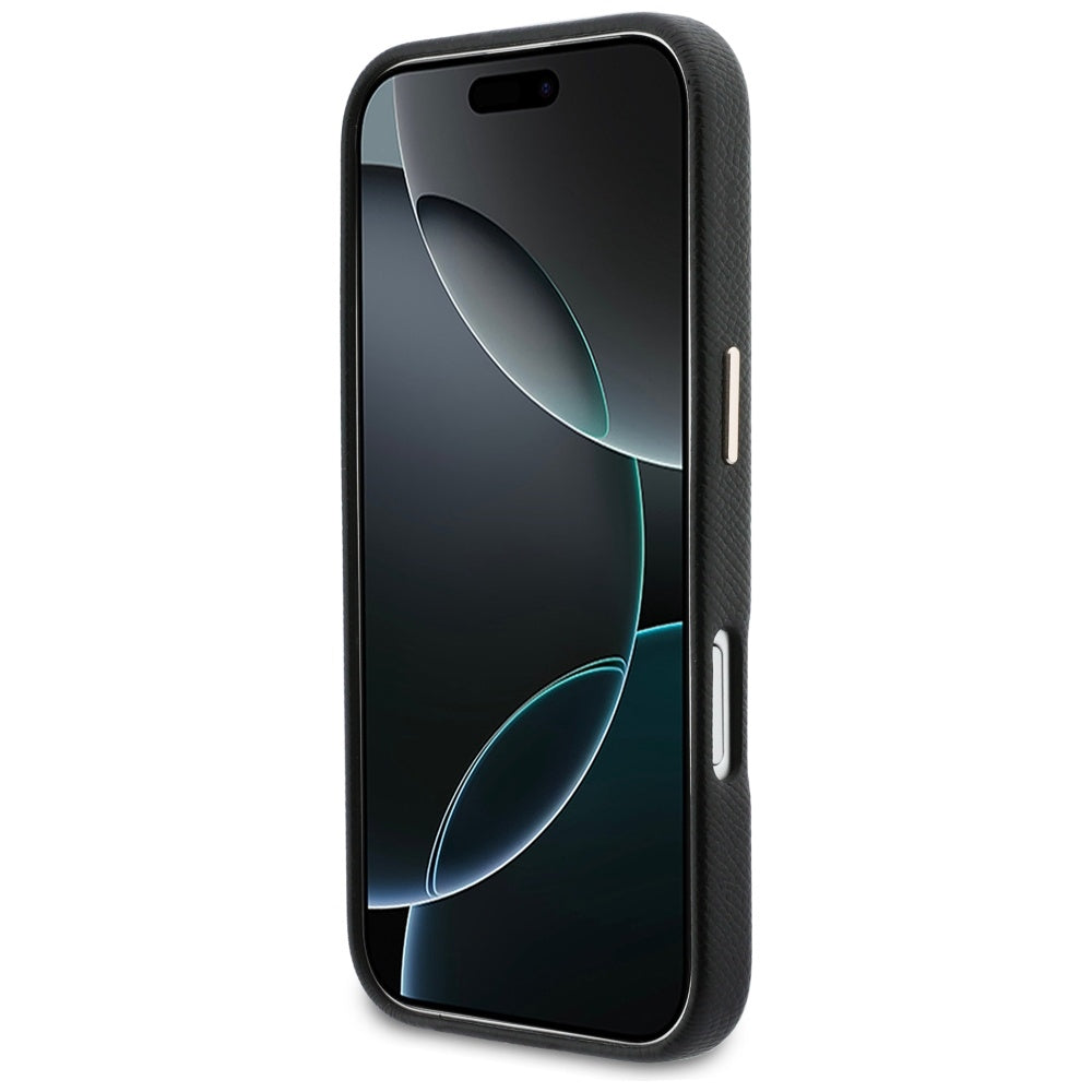 Funda para Apple iPhone 17, Guess, Resin Logo, Negra