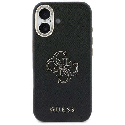 Funda para Apple iPhone 17, Guess, Resin Logo, Negra