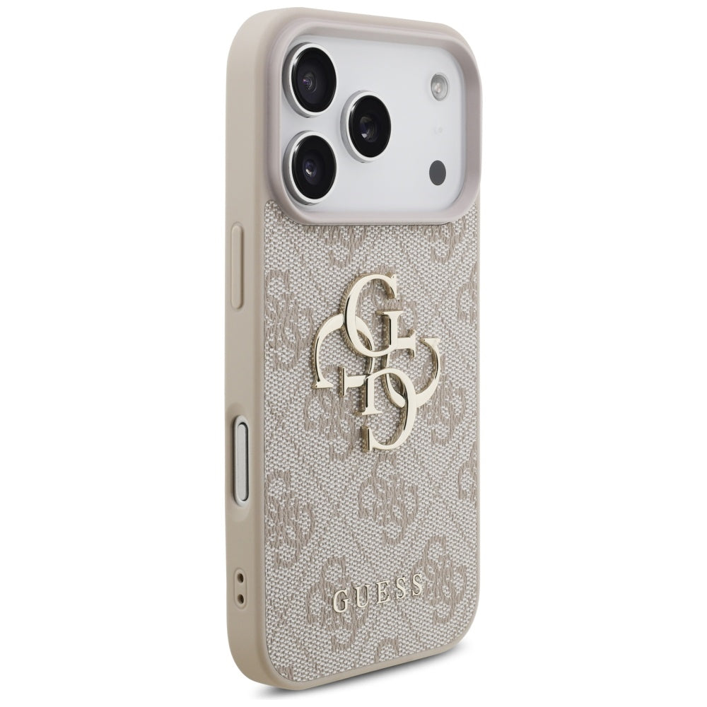 Funda para Apple iPhone 17 Pro, Guess, 4G Classic Logo con Correa, Rosa