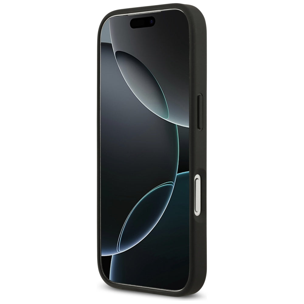 Funda para Apple iPhone 17 Pro, Guess, 4G Double Card Triangle, Negra