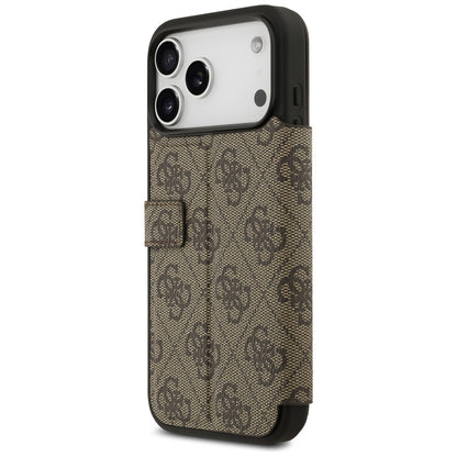 Funda para Apple iPhone 17 Pro, Guess, Logo Metal 4G, Marrón