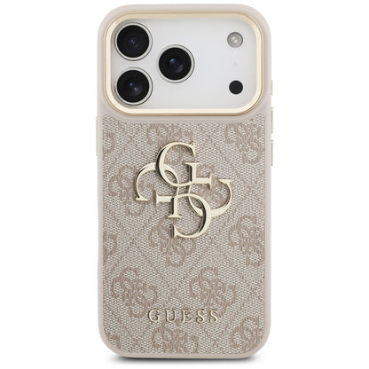 Funda para Apple iPhone 17 Pro, Guess, Big 4G Classic Logo with Big Strap, Rosa